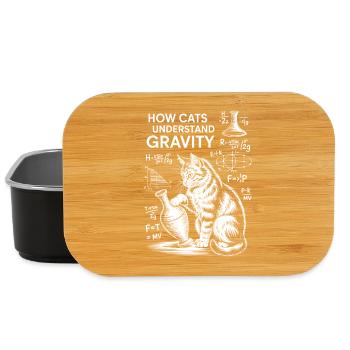 Dictions de chats de physique Blague de maths Cadeau de physique - Boîte à goûter - noir - Devant