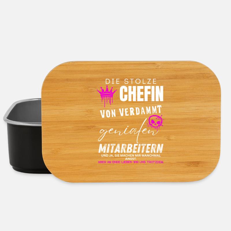stolze Chefin von verdammt genialen Mitarbeitern  - Lunch Box - black
