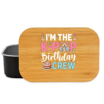 I'm The K-Pop Birthday Crew - Lunch Box - Schwarz - Vorne