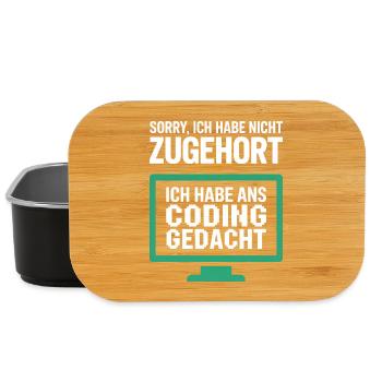 Thoughts instead of hearing on the pixel monitor - Lunch Box - black - Front