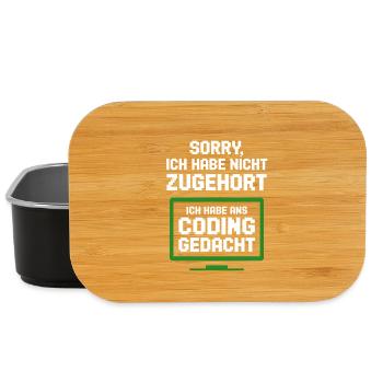 Coding Monitor Tee - Lunch Box - Schwarz - Vorne