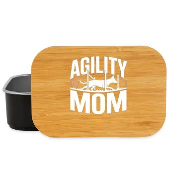Agility Mom – Dog Sport Dogs Mom - Lunch Box - black - Front