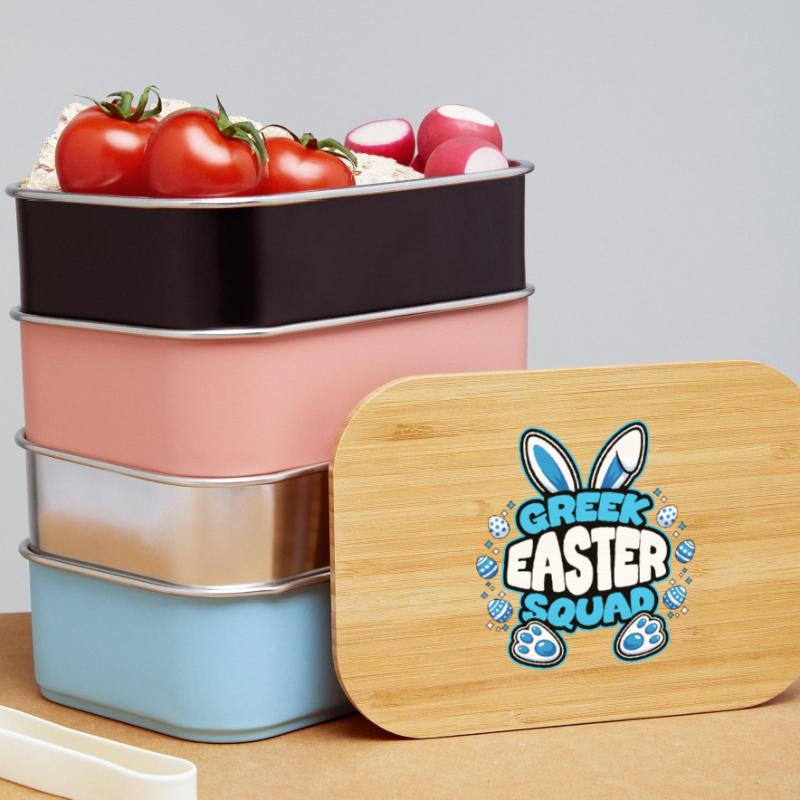 Greek Easter Squad Easter Bunny Easter Egg Lunch Box