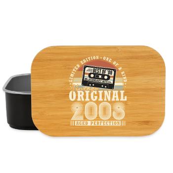Original 2008 Vintage Vintage Birthday Gift - Lunch Box - black - Front