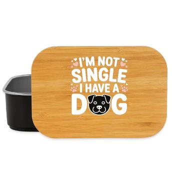 I'm Not Single – I Have a Dog - Lunch Box - Schwarz - Vorne