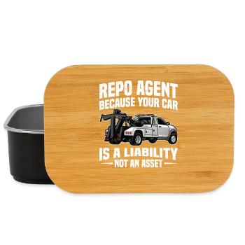  Repoman Asset Recovery Agent Car Recovery Repo - Lunch Box - black - Front