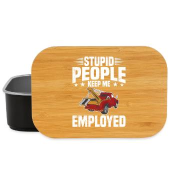  Repo Agent Car Recovery Asset Repossession Agent - Lunch Box - black - Front