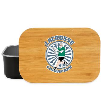 Lacrosse Player - Lunch Box - black - Front