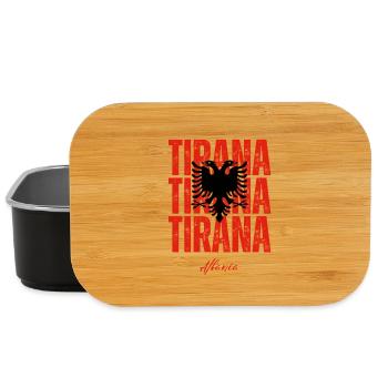 Tirana in the Heart, Albania present - Lunch Box - black - Front