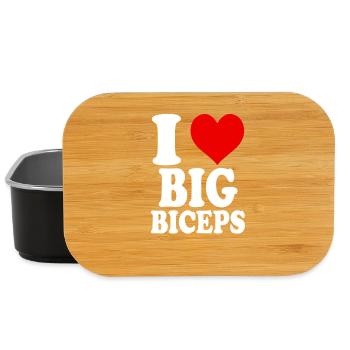 J’adore les gros biceps drôle GYM Fitness Gym - Boîte à goûter - noir - Devant