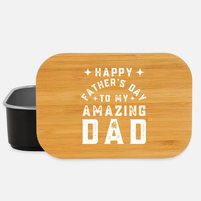 Happy Father's Day To My Amazing Dad From Son - Lunch Box - black