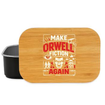 Make Orwell Fiction Again - Lunch Box - Schwarz - Vorne