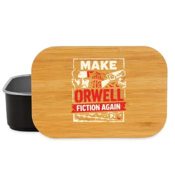 Make Orwell Fiction Again - Lunch Box - Schwarz - Vorne
