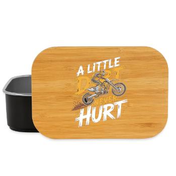 A Little Dirt Never Hurt – Motocross Dirt Bike - Lunch Box - black - Front