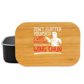 Wing Chun Girl Kung Fu Lesson Training Wing Chun - Lunch Box - black - Front