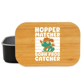 Frog Catcher Hopper Matcher Frog - Lunch Box - Schwarz - Vorne