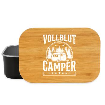 Caravan Camper Shirt for Real Camping Fans - Lunch Box - black - Front