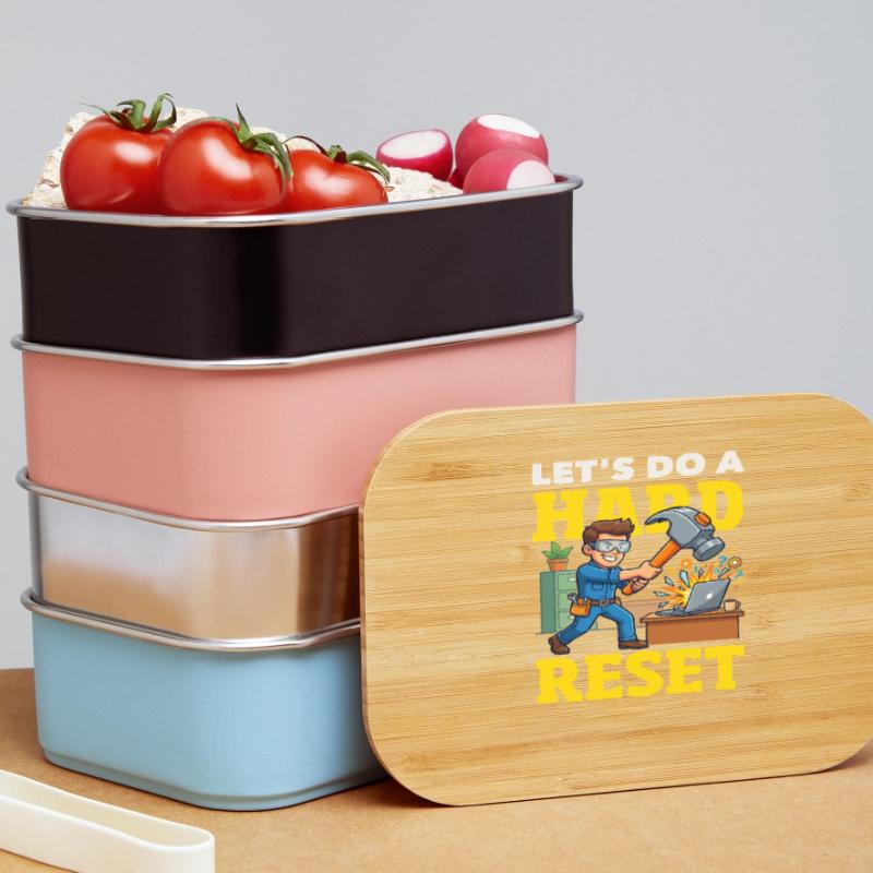 Let's Make a Hard Reset Hammer Computer Lunch Box