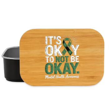 Mental Health Awareness – It's Okay Not Okay - Lunch Box - black - Front