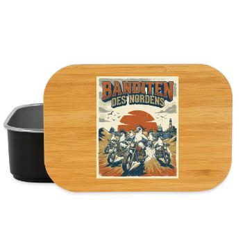 Banditen des Nordens Möwen Fischbrötchen Diebe  - Lunch Box - Schwarz - Vorne