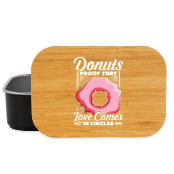 Donut Fastfood - Lunch Box - Schwarz - Vorne