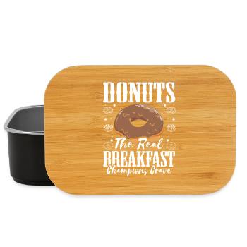 Restauration rapide en donuts - Boîte à goûter - noir - Devant