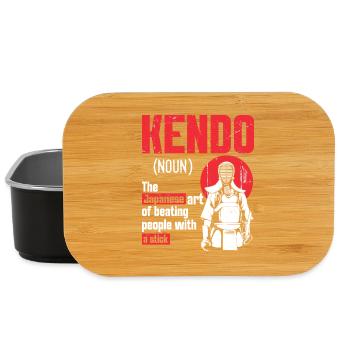  Kendo Instructor Japanese Martial Arts Training - Lunch Box - black - Front