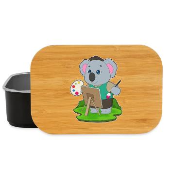 Koala Maler Pinsel Malen - Lunch Box - Schwarz - Vorne