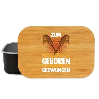 Steckenpferd Hobbyhorse Hobby Horsing - Lunch Box - Schwarz - Vorne