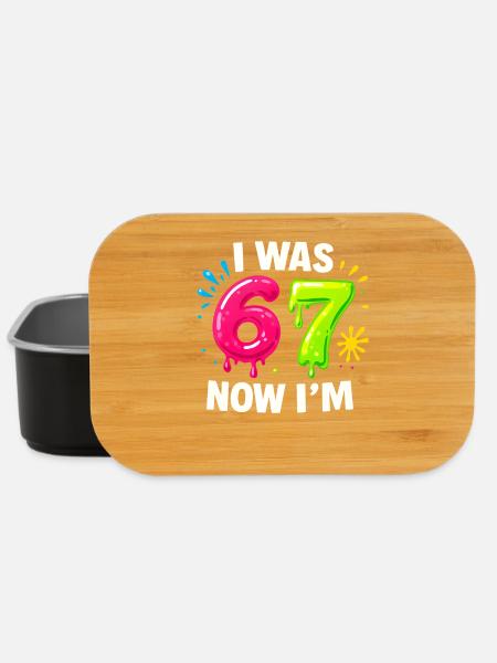 7. Geburtstag Kinder 67 Meme Humor Geschenkidee - Lunch Box - Schwarz