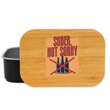 Anti-alcoholic abstinent - Lunch Box - black - Front