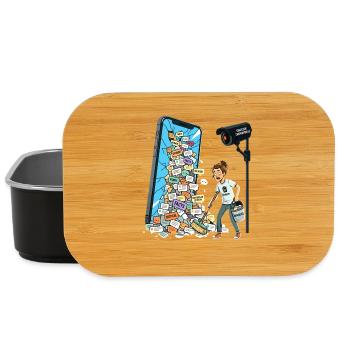 Chat Control No Thank You Freedom of Speech Censorship - Lunch Box - black - Front