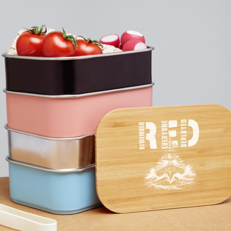 RED Remember Everyone Deployed Support Troops Lunch Box