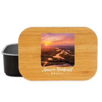Rainforest Sunset Brazil - Lunch Box - black - Front