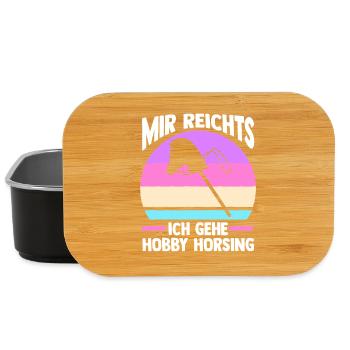 Steckenpferd Hobbyhorse Hobby Horsing - Lunch Box - Schwarz - Vorne