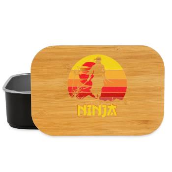 Ninja Sunset Shadow Warrior - Lunch Box - black - Front