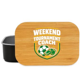 Soccer Training Youth Sports Coach - Lunch Box - black - Front