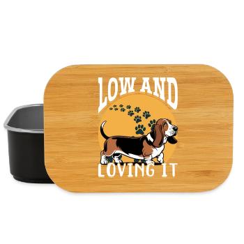 Funny Dog Breed Basset Hound - Lunch Box - Schwarz - Vorne
