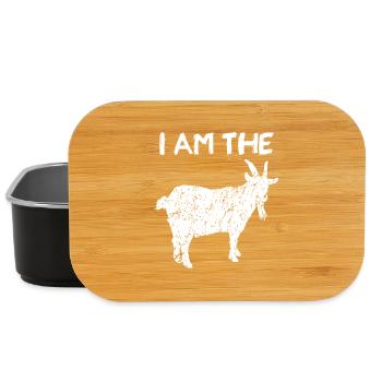 I Am The GOAT Silhouette - Lunch Box - black - Front