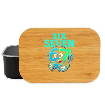 Six Seven Gamer Mascot Italian Brainrot Gaming - Lunch Box - black - Front