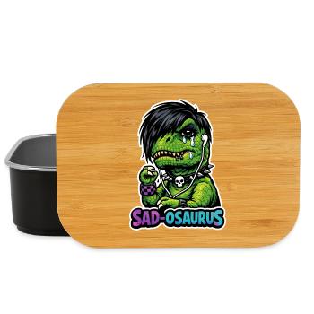 Emo-dinosaurier, Trauriger Dino, Emotionaler - Lunch Box - Schwarz - Vorne