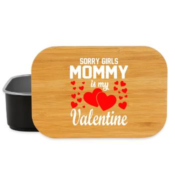 T-shirt en cœur de la Saint-Valentin de maman - Boîte à goûter - noir - Devant