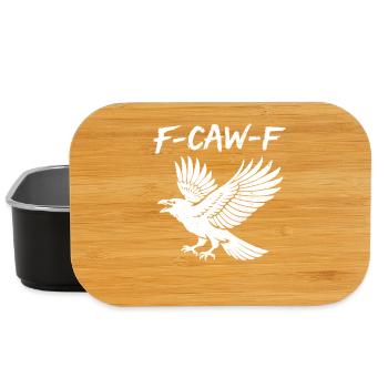 F-Caw-F Corbeau Corbeau Humour Gothique Noir Gothique Drôle - Boîte à goûter - noir - Devant