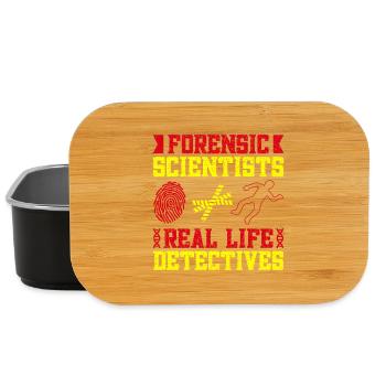 Forensic Science Major Real Life Detectives - Lunch Box - black - Front