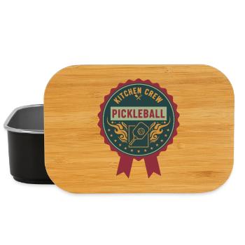Pickleball Kitchen Crew lustige Spielerliebe - Lunch Box - Schwarz - Vorne