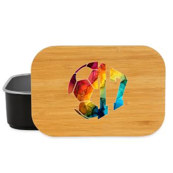 NO. 17 FOOTBALLER NUMBER 17 FOOTBALL 17TH BIRTHDAY - Lunch Box - black - Front