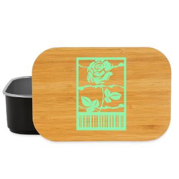 Gothic Rose Stacheldraht Strichcode Urban Style - Lunch Box - Schwarz - Vorne