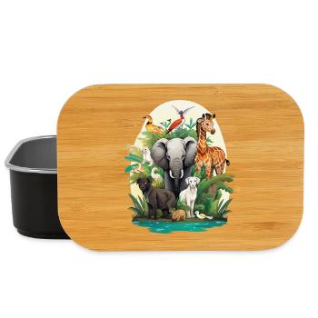 Tierwelt Dschungeltraum - Lunch Box - Schwarz - Vorne