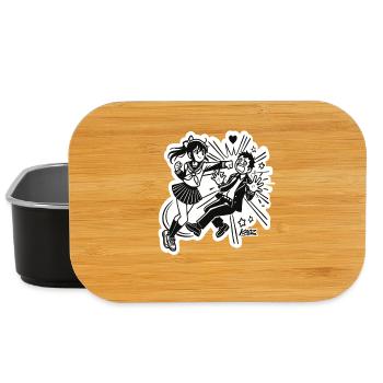 Manga Anime Girl Heroine Scene - Lunch Box - black - Front