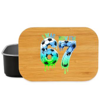 7. Geburtstag Fußballshirt Ich war 6 Jetzt bin ich 7 Jahre - Lunch Box - Schwarz - Vorne